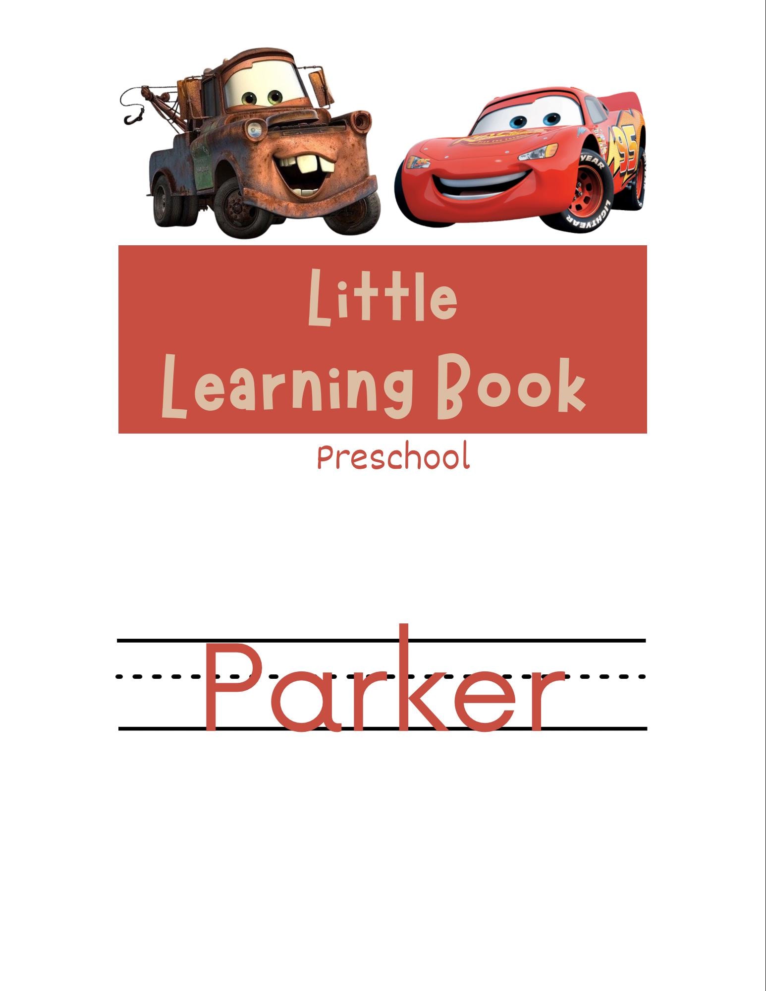 Cars Rice Printable Cars Inspired Printable Preschool Worksheets Digital Download (editable ...