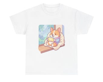 Cosy Corgi Gamer-T-shirt – Kawaii Pastel Comfort Colors T-shirt