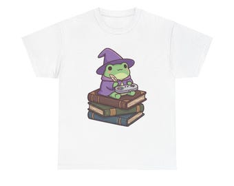 T-shirt van de Tovenaar van de Kikker | Kawaii Gamer, Dark Academia Comfort Colors T-shirt