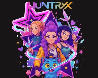 KPOP Demon Hunters Digital Picture to PRINT for Backdrop/ Banner