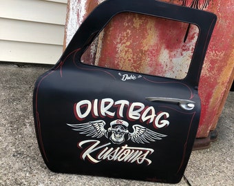 Hand Painted Garage Art Your Quote Sign Vintage Etsy