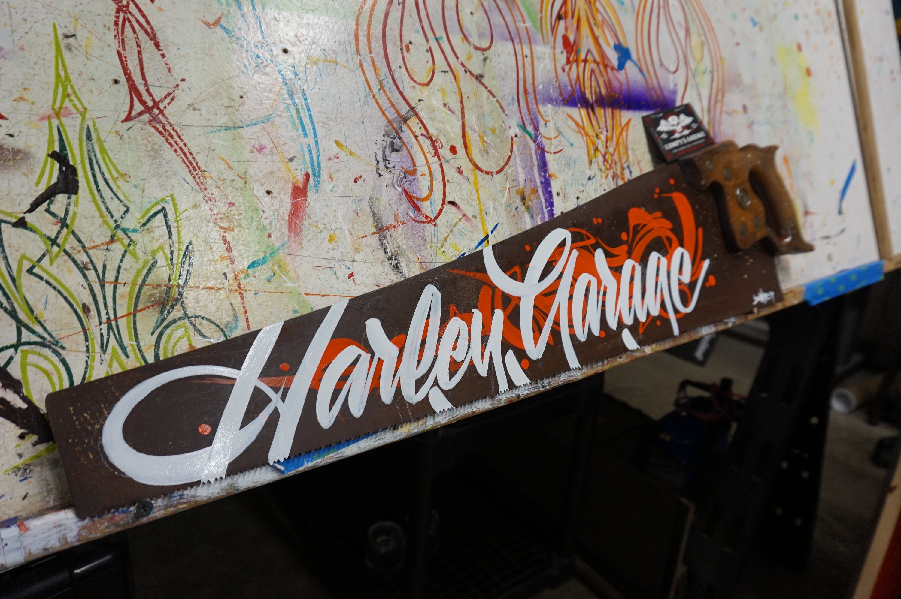 Hand painted Garage Art Your lettering on a Etsy