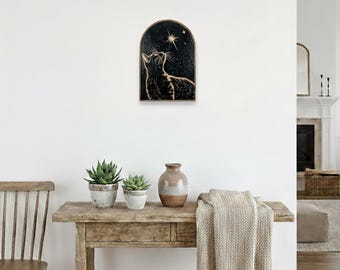 Houten kattenkunst, houtgravure, kattensculptuur