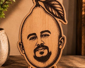 Aangepaste foto voor fruitportret, citroenkraag