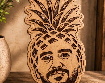 Aangepaste foto voor fruitportret, ananaskop