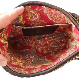 Brighton Vintage Straw Leather Crossbody Bag image 4