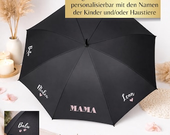 MAMA Regenschirm als Muttertag Geschenk, Geschenk Mama personalisiert, Geschenk Oma, Geschenkidee Muttertag, Geburtstagsgeschenk Mama