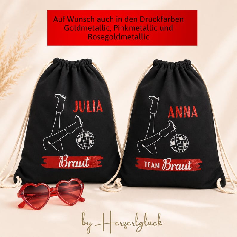 Junggesellinnenabschied, Junggesellinnenabschied Frauen, Junggesellinnenabschied Ideen, Junggesellinnenabschied Ideen für Frauen, Jga Accessoires, Accessoires für Jga, Jga Outfit, Idee Junggesellinnenabschied, Jga Outfit Frauen, Turnbeutel Jga, Gruppe Jga Outfit Frauen, Tasche Junggesellinnenabschied, Jga Turnbeutel Set
