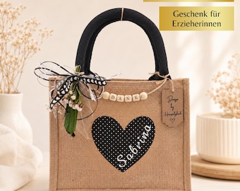 Regalo de despedida personalizado para maestras de jardín de infantes, regalo para maestras de jardín de infantes, regalo de despedida para maestras de jardín de infantes, maestra de jardín de infantes con corazón, idea de regalo para maestras de jardín de infantes