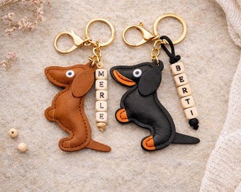Llavero personalizado de Dachshund, regalo de Dachshund, llavero de Dachshund, regalo para amantes de los Dachshund, Dachshund, colgante, Dachshund