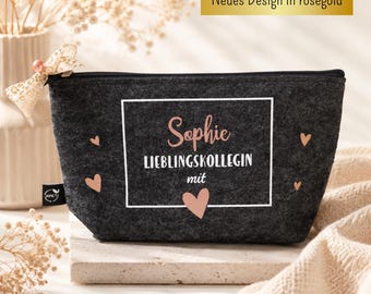 Personalized bag for a colleague, a gift for a colleague with heart, a farewell gift for a work colleague, a retirement gift for a colleague, a favorite colleague