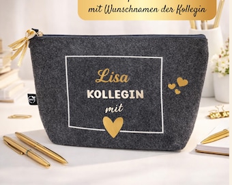 Personalized bag for a colleague, a gift for a colleague with heart, a farewell gift for a work colleague, a retirement gift for a colleague, a favorite colleague