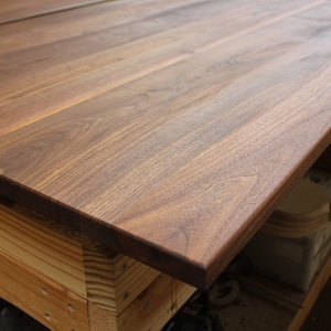 BLACK WALNUT Hardwood Panel Unfinished Custom Size for wood tabletops image 1