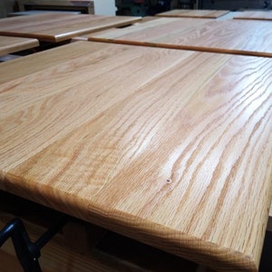 RED OAK Hardwood Panel Custom Size for wood table tops. Unfinished.