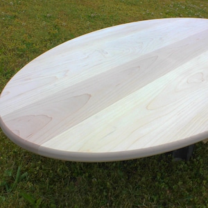 Hardwood Oval Solid Wood Top