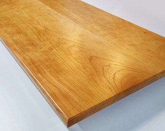 CHERRY Hardwood Panel Unfinished Custom Size for wood tabletops