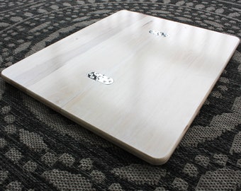 Butler Folding Table Panel Top made from hardwood maple, cherry, oak, or walnut.