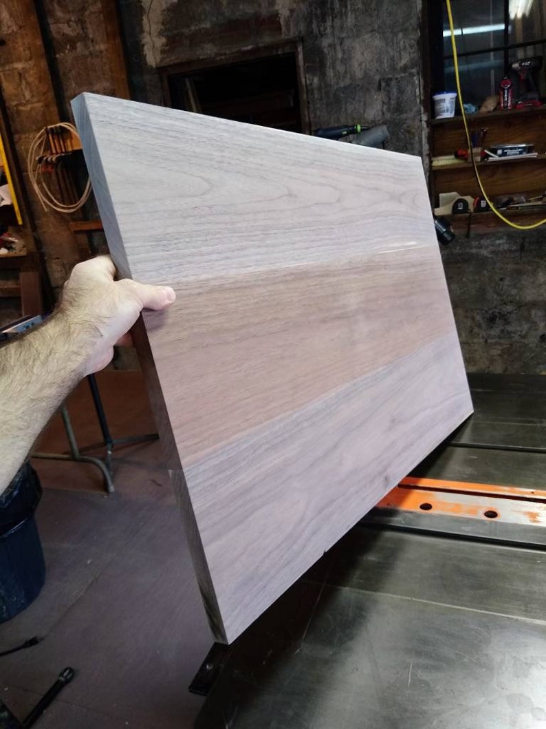 BLACK WALNUT Hardwood Panel Unfinished Custom Size for wood tabletops image 3