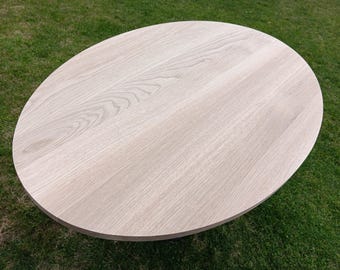 Hardwood Oval Ellipse Solid Wood Top