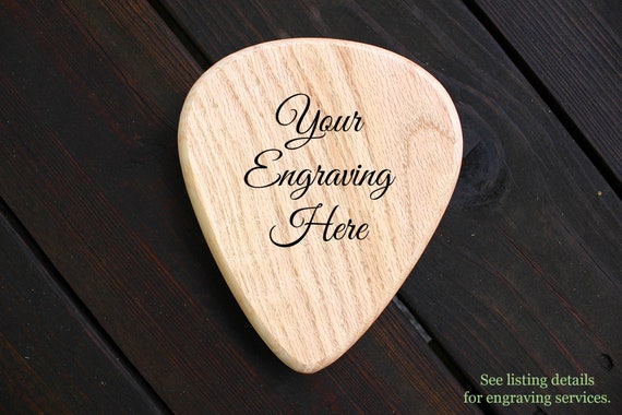 Wooden Guitar Pick Plaque. Pyrography Wood-burning Taxidermy Laser  Engraving Supplies 