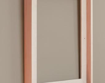 Maple Floating Frame for Canvas | Custom Solid Hardwood Picture Frame | Handmade in Vermont