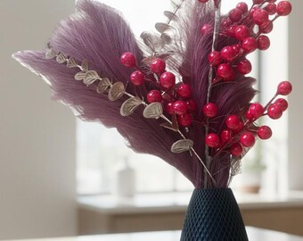 Minimalist decorative vase made from environmentally friendly 3D printing – dried flower vase | modern living room/hallway table decoration gift