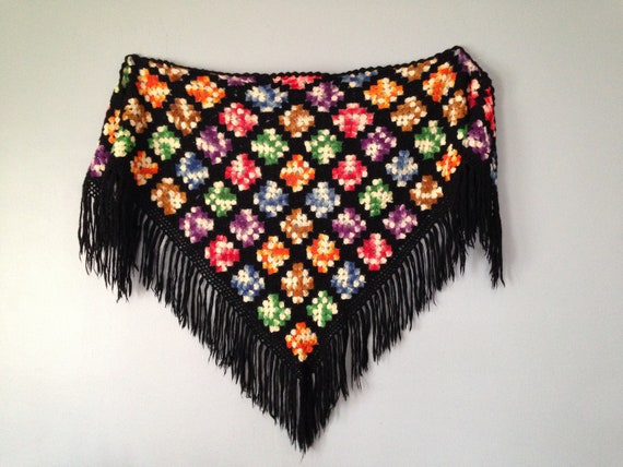 Rainbow AFGHAN Shawl