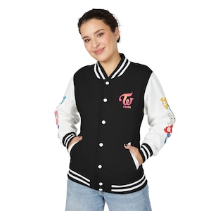 【海外公演】TWICE VARSITY JACKET スタジャン Twice Varsity Jacket - Etsy Canada