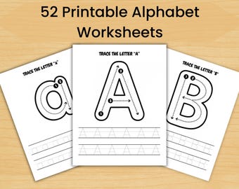 Alphabet Tracing Worksheets: Handwriting Practice (PDF) | Alphabet  Worksheets For Kids | Letter Tracing Activity | Preschool & Kindergarten