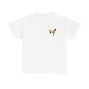 Kalifornien Reiter Themed Heavy Cotton T-Shirt | Perfektes Geschenk für Pferdeliebhaber, Tierliebhaber, Freizeitkleidung, Reiten