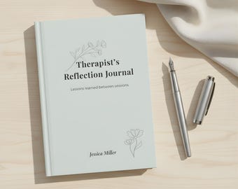 Therapist Reflection Journal – Lined Hardcover Writing Notebook for Counselor, Gift for Therapist & Mental Health Professionals