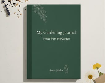 Personalized Gardening Journal Hardcover – Lined Garden Notebook for Gardeners, Plant Lover Gift, Garden Notes Journal, Botanical Garden Log