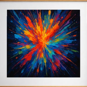 調和のとれたバランス：時代を超えたエレガンスコレクション | カラーエクスプロージョンウォールアート（印刷可能）