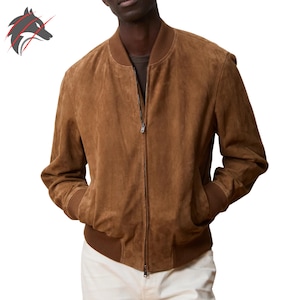 Italian Suede Bomber - Etsy