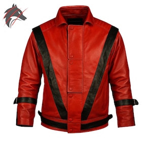 Michael jackson red leather jacket - Etsy 日本