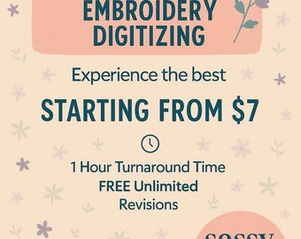 Custom Embroidery Digitizing | Logo & Artwork Stitch File