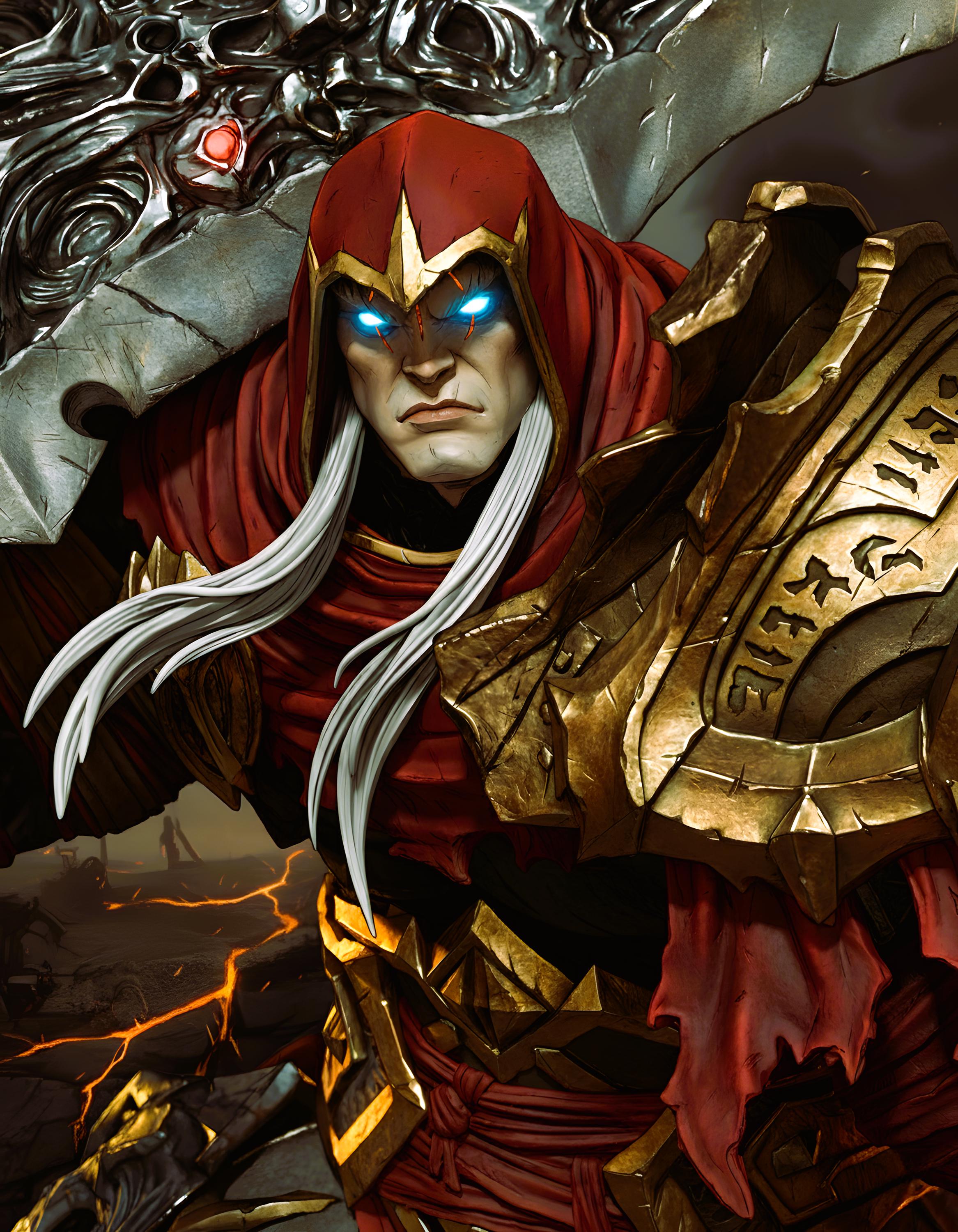War of Darksiders Model - the First Horseman - Printable Apocalyptic ...