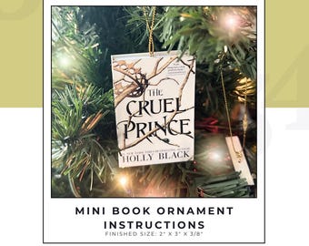 Mini Book Ornament Tutorial PDF - Digital Download