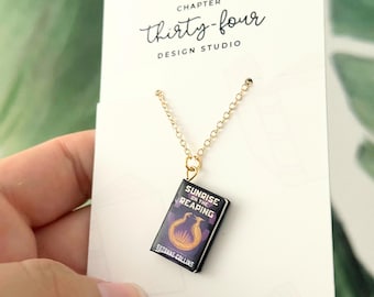 Custom Mini Book Necklace