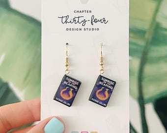 Custom Mini Book Earrings | Handmade Jewelry, Book Lover Gift