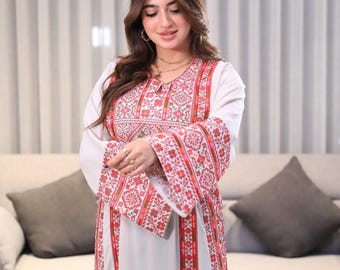 Traditional Palestinian Thob - embroidered