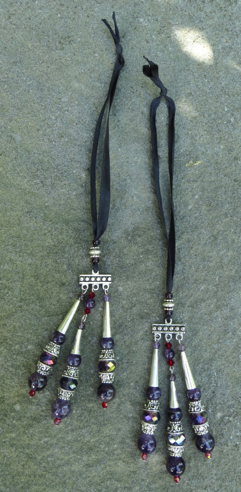 Amethyst Hair Tassels