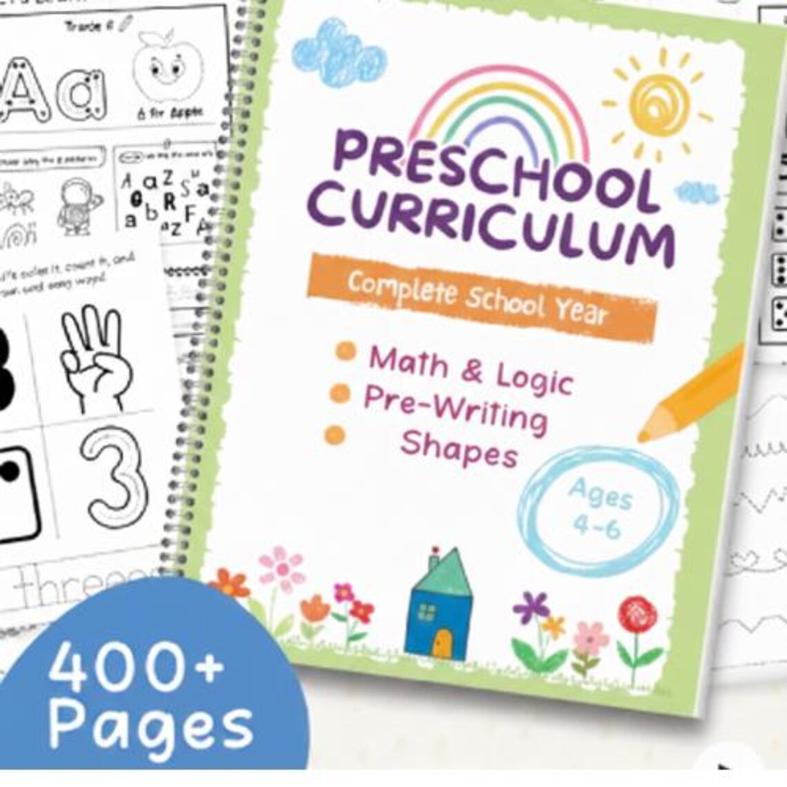 Preschool Curriculum Worksheets | Homeschool Pre-k Printables | ABC