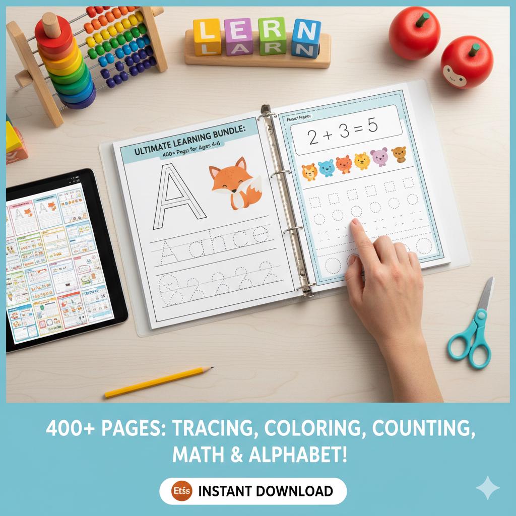 Preschool Curriculum Worksheets | Homeschool Pre-k Printables | ABC