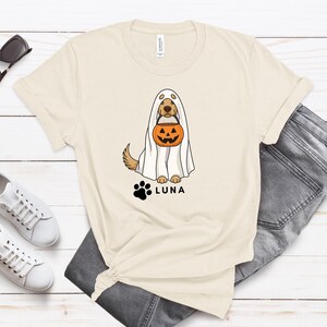 Custom Halloween Golden Retriever Ghost Shirt: Funny Dog Tee