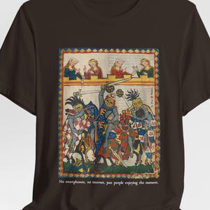 Codex Manesse Medieval Fight T-Shirt, HEMA Buhurt Gift