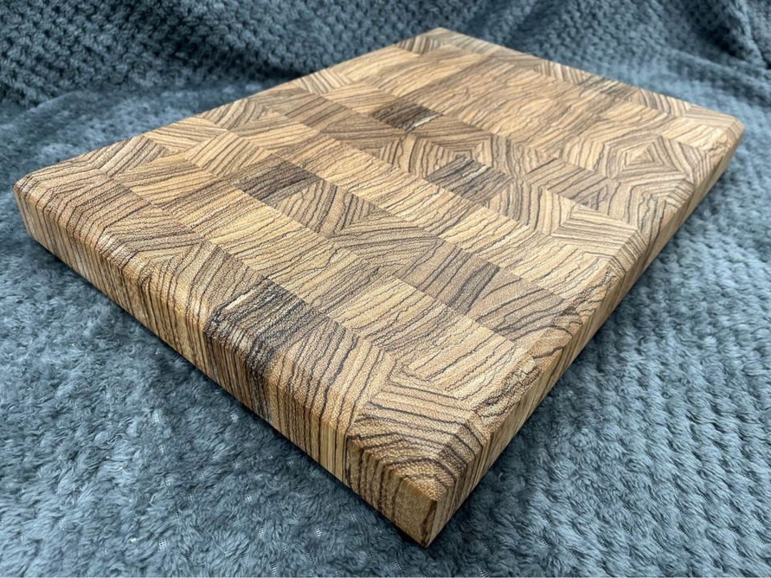 Zebrawood End Grain Cutting Board Etsy