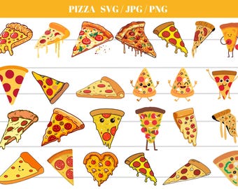 Paquete SVG de pizza: diseños para Cricut y camisetas (descarga digital)