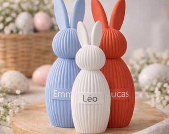 Coniglietto pasquale minimalista dal design scultoreo – Decorazione moderna in stile giapponese e scandinavo