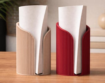 Porte-serviettes Japandi au design minimaliste – Support essuie-tout décoratif pour cuisine moderne